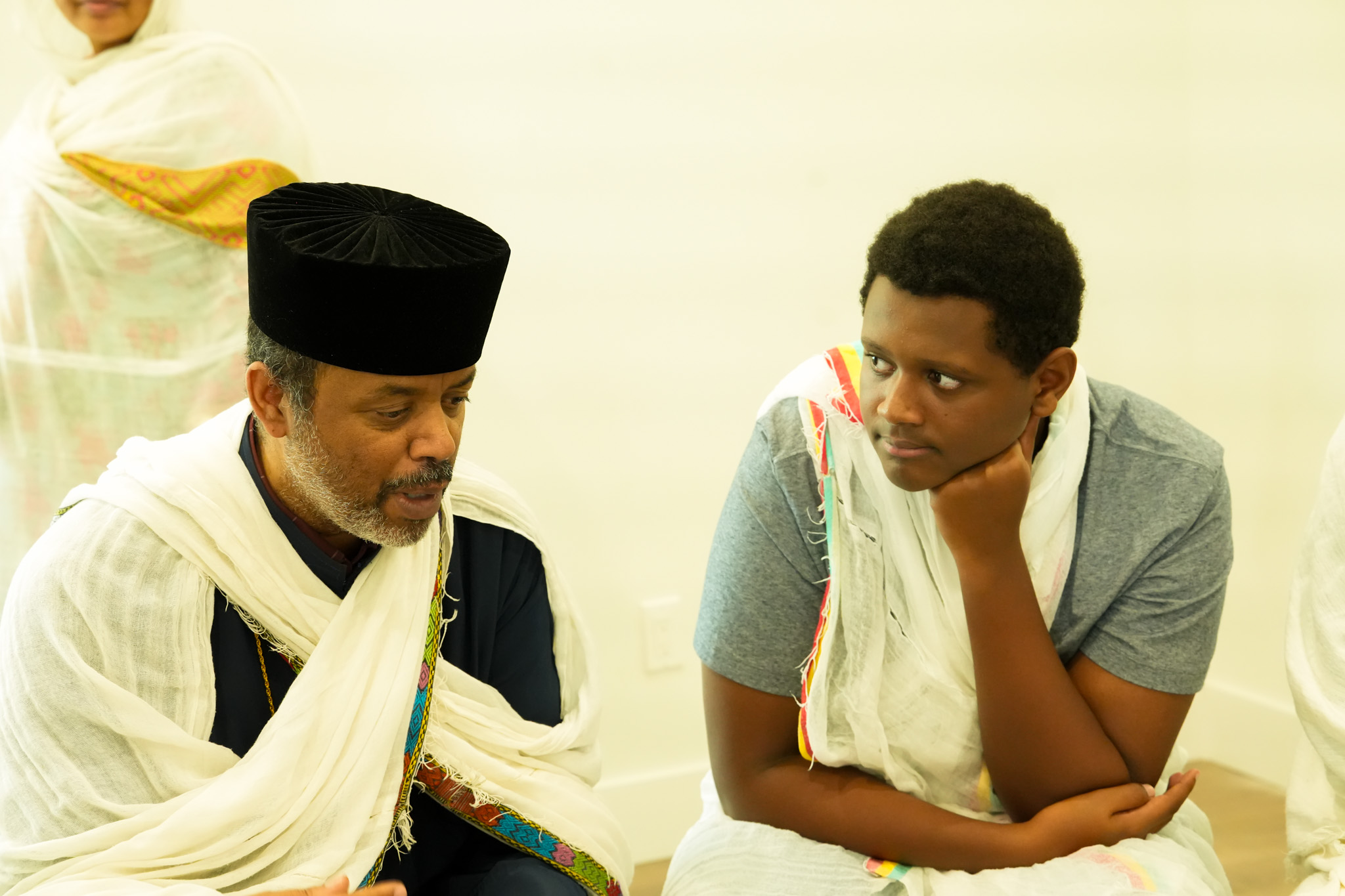 Sunday school class in session with engaged students and teacher